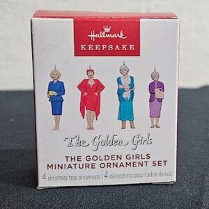 Hallmark Keepsake Ornaments 2024 - The Golden Girls - Set of 4 Mini Ornaments